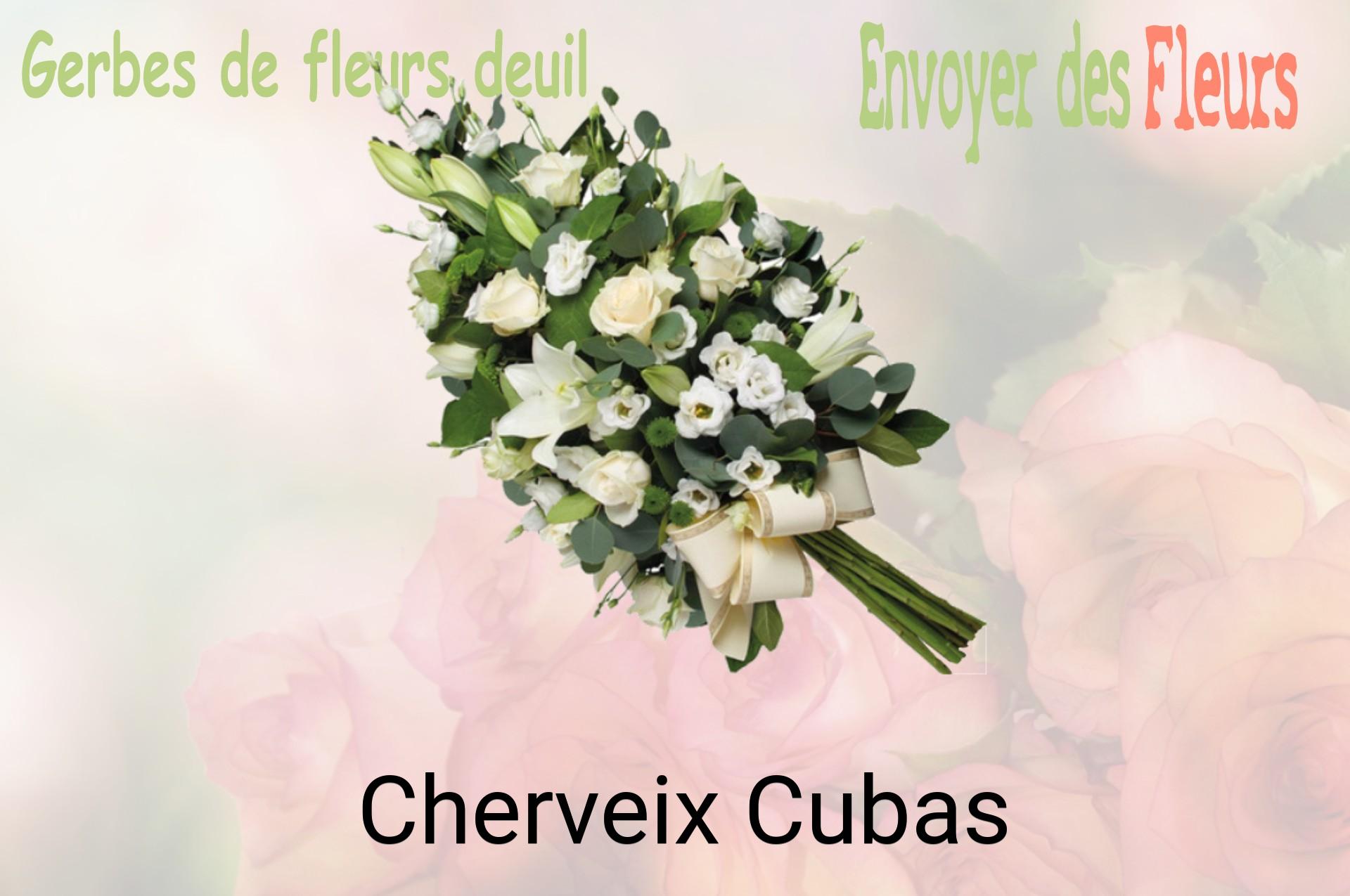 Gerbe de fleurs de deuil livrée à Cherveix-Cubas